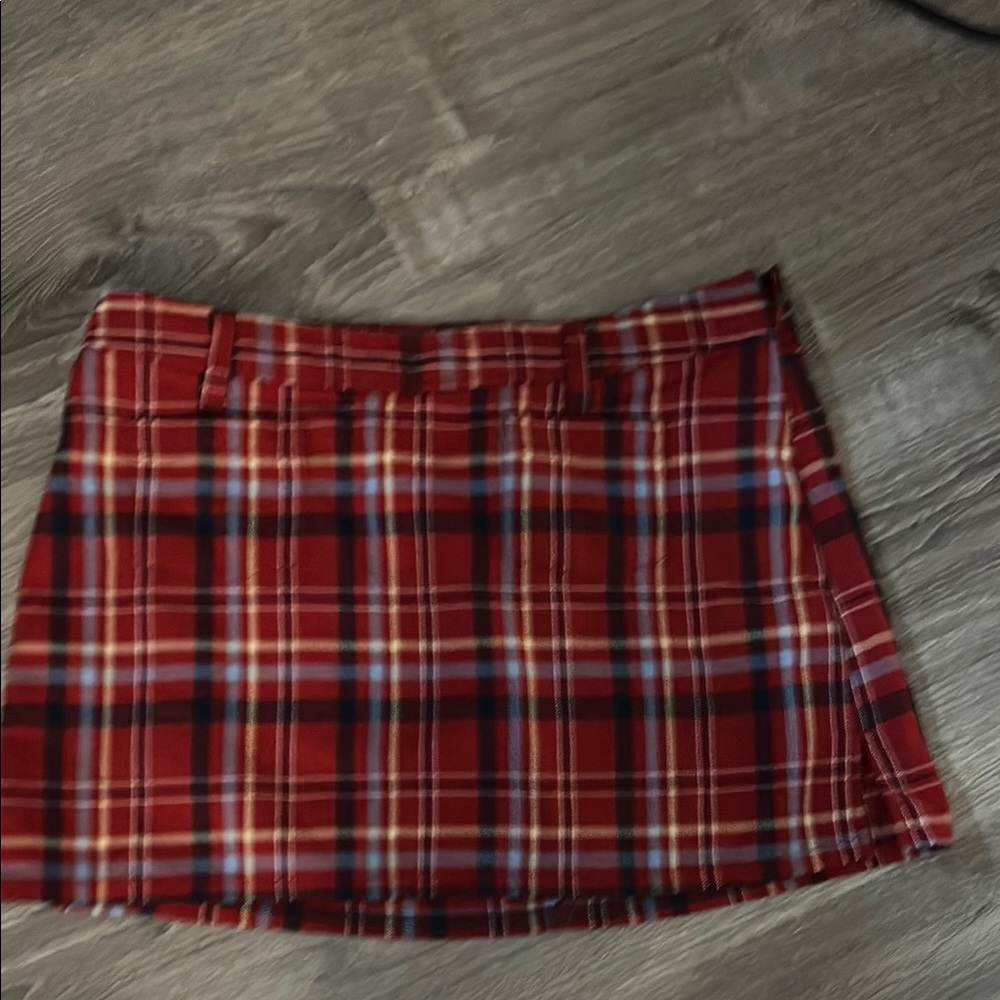 A&F Red Skater Mini Skirt